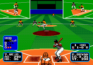 Tommy Lasorda Baseball Sega Genesis Game 