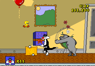 sylvester and tweety sega genesis